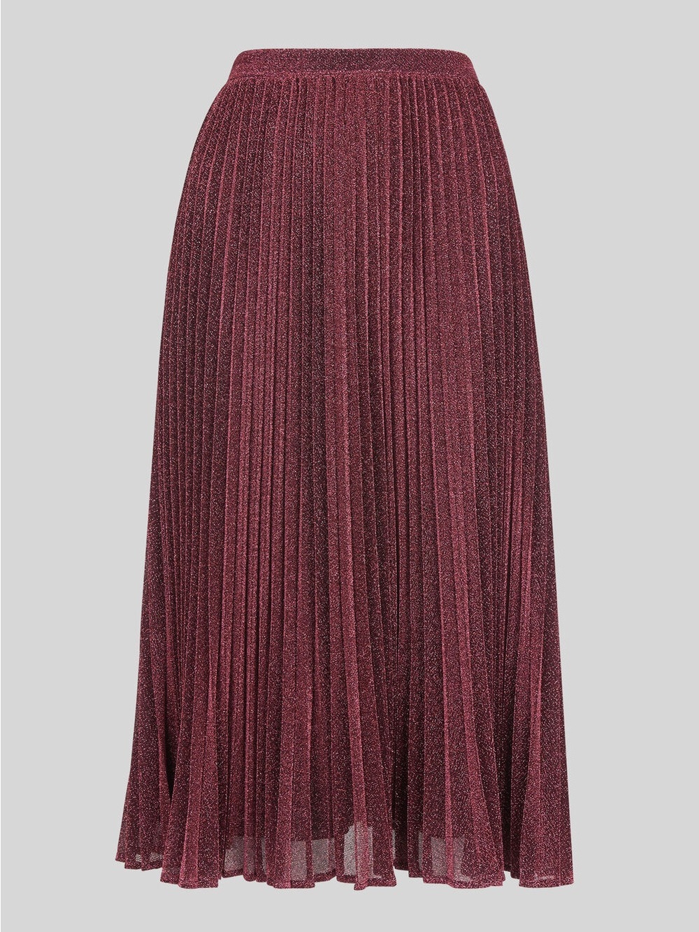 Whistles pink sparkle pleated skirt